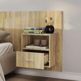 Zidni noćni ormarići 2 kom boja hrasta sonome | shoptok.hr