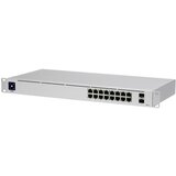 Switch USW-16-PoE 16-port Layer 2 PoE switch, 8 x GbE PoE+, 8 x GbE ports, 2 x 1G SFP ports, 42W total PoE Power, fanless, sil Cijene