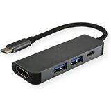 Value priključna postaja usb tipa c\, hdmi 4K\, 2x usb tipa a + tip c pd (napajanje usb 2.0 adapter 12.99.1042 0.10 m, (20428600) Cene