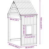 vidaXL Krov za dječji krevet bijeli 60x99x139,5 cm masivna borovina | shoptok.hr