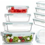 springos set staklenih posuda za hranu s poklopcem, 4 kom, 3,4 l | shoptok.hr