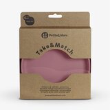Petite&Mars Silikonski tanjur s vakuumom 6 m+ Take&Match, Dusty Rose | shoptok.hr