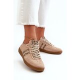 Zazoo N1068 Suede Low Women's Sneakers Beige | Shoptok.si