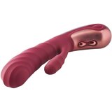 DREAMTOYS Dinky Jimmy K. Duo - vibrator s paličico za polnjenje (bordo) | Shoptok.si