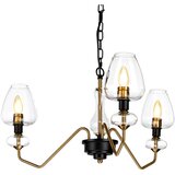 Elstead Lighting Elstead Viseča svetilka Armand s 3 lučmi, starana medenina, stekleni senčniki, (22097929) | Shoptok.si