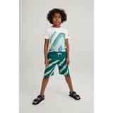 Reima Otroške kopalne kratke hlače Papaija zelena barva
