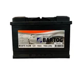 akumulator bartog agm 70Ah d+ 760A(EN) stop-start
