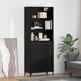  Highboard Crni hrast 69,5 x 34 x 180 cm Konstruirano drvo | shoptok.hr