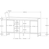 Hanah home komoda vuslat freesia marble