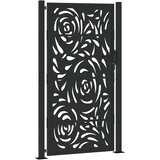  Vrtna vrata crna 100x175 cm čelična dizajn plamena | shoptok.hr