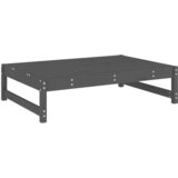  Vrtni tabure sivi 120 x 80 cm od masivne borovine | shoptok.hr