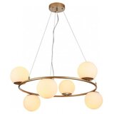  Redo 01-3157 - Luster na sajli BOWLING 6xE14/28W/230V zlatna | Eponuda.com