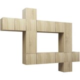 10-dijelni set TV ormarića boja hrasta sonome od iverice | shoptok.hr
