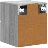  Stenski nočni omarici 2 pcs Siva Sonoma 34,5 x 33 x 40 cm, (5000209961) | Shoptok.si