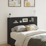 vidaXL Ormarić za uzglavlje s LED svjetlima crni 140 x 16 5 x 103 5 cm Cijene