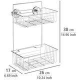 Wenko 20889100 - polica VACUUM-LOC RUND, čelik, 26 x 38 cm, sjajni hrom | Eponuda.com