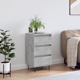 vidaXL Komoda betonsko siva 40x35x70 cm inženirski les | Shoptok.si