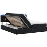  LED krevet za pohranu s madracem Crna 180 x 200 cm Baršun | shoptok.hr