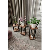 Hanah home drveni štand za biljke flower desk square walnut | ePonuda.com
