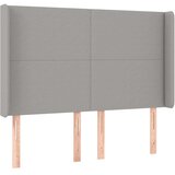 vidaXL Krevet box spring s madracem LED svjetlosivi 140x190 cm tkanina | shoptok.hr