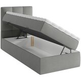 MID.YOU POSTELJA Z VZMETNICO 90 cm x 200 cm , les, tekstil, leseni material temno siva | Shoptok.si