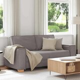 vidaXL Dvosed kavč taupe 140 cm blago | Shoptok.si