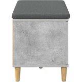  Klupa za hodnik s jastukom Betonsko Siva 80 x 38 x 46 cm | shoptok.hr