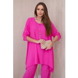 Kesi Włoski Set of blouse + pants with pendant fuchsia | Shoptok.si