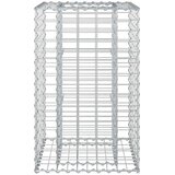  Gabionski uzdignuti krevet Srebrno 50 x 50 x 80 cm - 50 x 50 x 80 cm | shoptok.hr