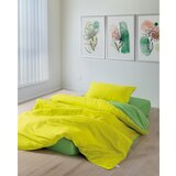  Sage Yellow, Green YellowGreen Ranforce Single Quilt Cover Set (FR) | Eponuda.com