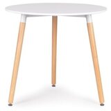 BOLZZ trpezarijski sto Verona, Okrugli, 80cm, Beli | ePonuda.com