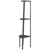  Kutne police s 3 razine crne 45,5 x 31,5 x 120 cm | Eponuda.ba