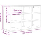 vidaXL Omara za čevlje Betonsko siva 52.5 x 30 x 50 cm Konstruiran les | Shoptok.si
