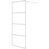 Furnova Pregrada za tuš bela 80x195 cm prozorno ESG steklo, (21917964) | Shoptok.si