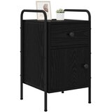 Nočna omarica Črni hrast 35 x 36,5 x 61 cm Inženirski les, (5000298587) | Shoptok.si