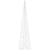 vidaXL akrilni okrasni LED stožec toplo bel 90 cm | Shoptok.si