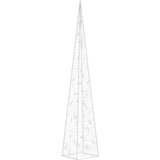 vidaXL Akrilni ukrasni stožac s LED svjetlima topli bijeli 90 cm | shoptok.hr