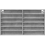  Vitrina siva boja betona 100x8,5x58 cm konstruirano drvo | shoptok.hr