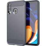 Cadorabo Ohišje, združljiv s Samsungom v krtačenem sivem - zaščitnem pokrovu, narejen iz fleksibilnega silikona TPU v videzu iz nerjavečega jekla ogljika, (20587289) Cene