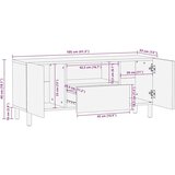 vidaXL TV omarica rjava 105x33x46 cm masivni les Mango | Shoptok.si