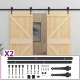 Klizna vrata s priborom za montažu 100x210 cm masivna borovina | shoptok.hr