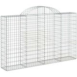  Lučne gabionske košare 8 kom 200x30x120/140cm pocinčano željezo | shoptok.hr
