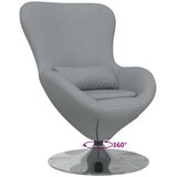  Jajolika fotelja Svijetlo siva 63 x 73 x 90 cm tkanina | shoptok.hr