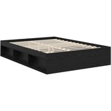  Krevetna konstrukcija Crna 140 x 200 cm Čvrsto borovo drvo | shoptok.hr