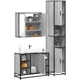 Maison Chic Kopalniški sestavi - Kopalniško pohištvo 3 kosi siva sonoma inženirski les, (21788044) | Shoptok.si