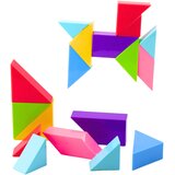  Magnetni bloki Tangram 9 elementov - pisan | Shoptok.si