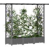  Povišeni krevet s mrežom i krovom Svjetlosiva 164 x 40 x 121 cm | shoptok.hr