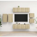  8-dijelni set TV ormarića boja hrasta sonome od iverice Cijene