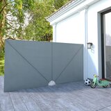 vidaXL sklopiva bočna tenda siva 400 x 200 cm Cijene