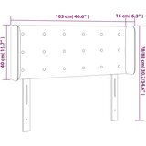  LED uzglavlje svjetlosivo 103x16x78/88 cm od tkanine | shoptok.hr